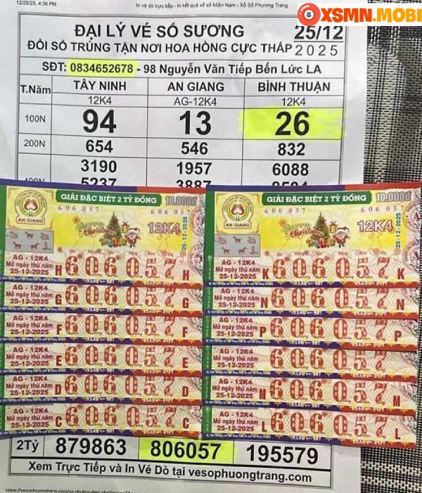 Giải an ủi vé số An Giang đã tìm ra người trúng thưởng ở Tây Ninh, còn chủ nhân trúng độc đắc vẫn chưa lộ diện.