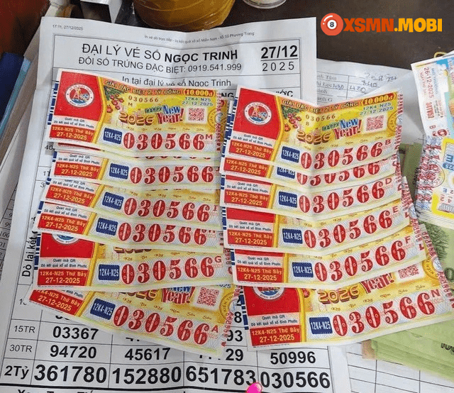 Những tờ vé số trúng độc đắc theo kết quả xổ số miền Nam ngày 27 tháng 12 Những tờ vé số trúng độc đắc theo kết quả xổ số miền Nam ngày 27 tháng 12