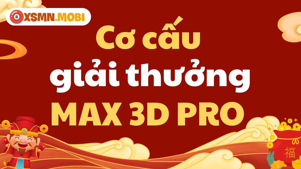 Cơ cấu giải thưởng của xổ số tự chọn Max 3D Pro